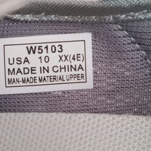 PROPET Womens TravelActive Mary Jane grey silver velcro close EUC 10 4E/XX-Wide - Picture 3 of 5